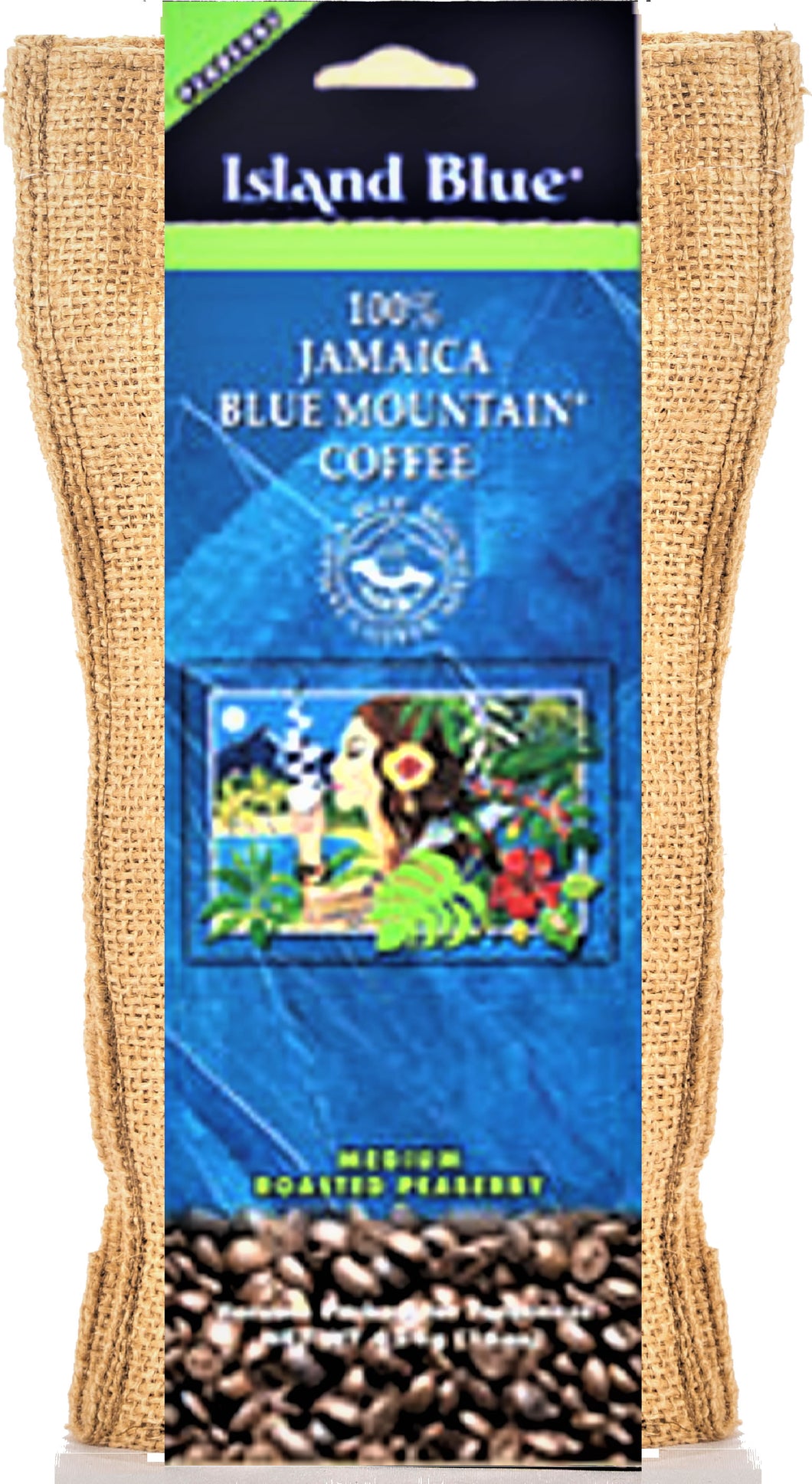 Island Blue® Jamaica Blue Mountain® Coffee 16oz Peaberry Beans (Medium)