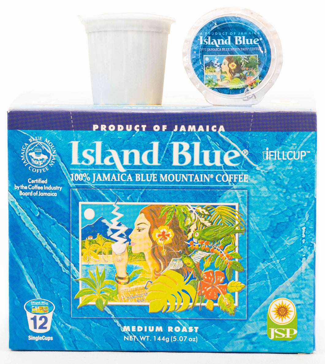 Island Blue® Jamaica Blue Mountain® Coffee Single Cups (Medium)