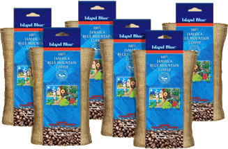 Island Blue® Jamaica Blue Mountain® Coffee 2oz (6 pk) Roasted & Ground (Medium)